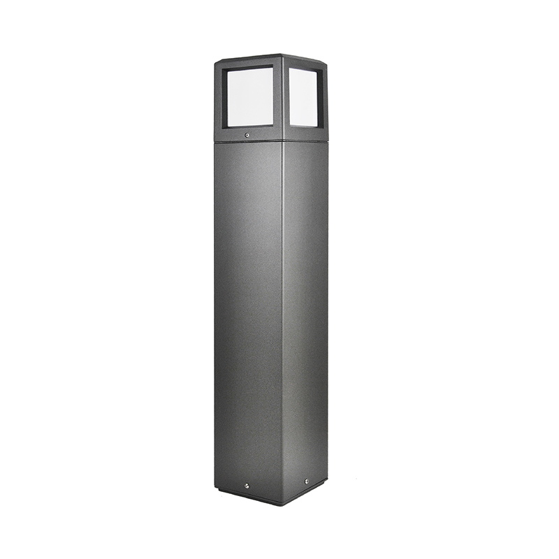 YMLED-6208 štvorcový model hliníkové stĺpikové záhradné svietidlá LED